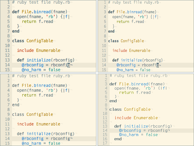 Solarized fontsamples light